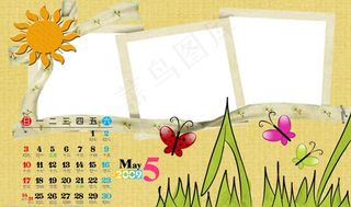 2009年四季蜜语台历5月