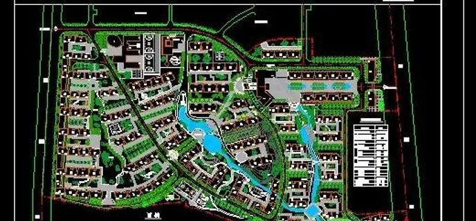 某小区规划总平面 某小区规划总平面