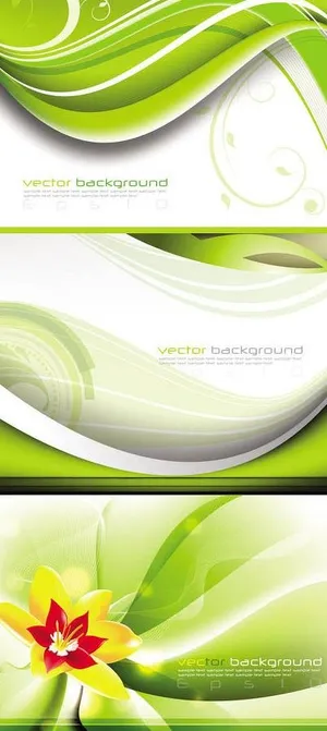 动感绿色背景矢量素材