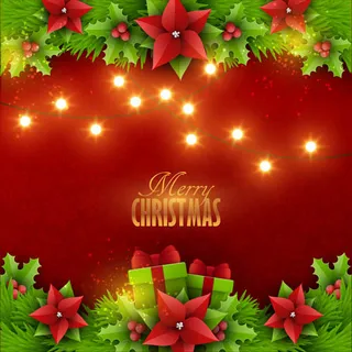圣诞节圣诞树背景矢量素材