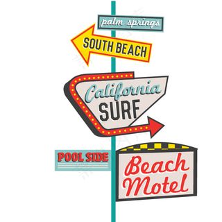 印花矢量图 生活元素 指示牌 箭头...