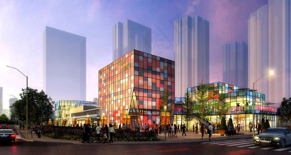 商业街效果图图片