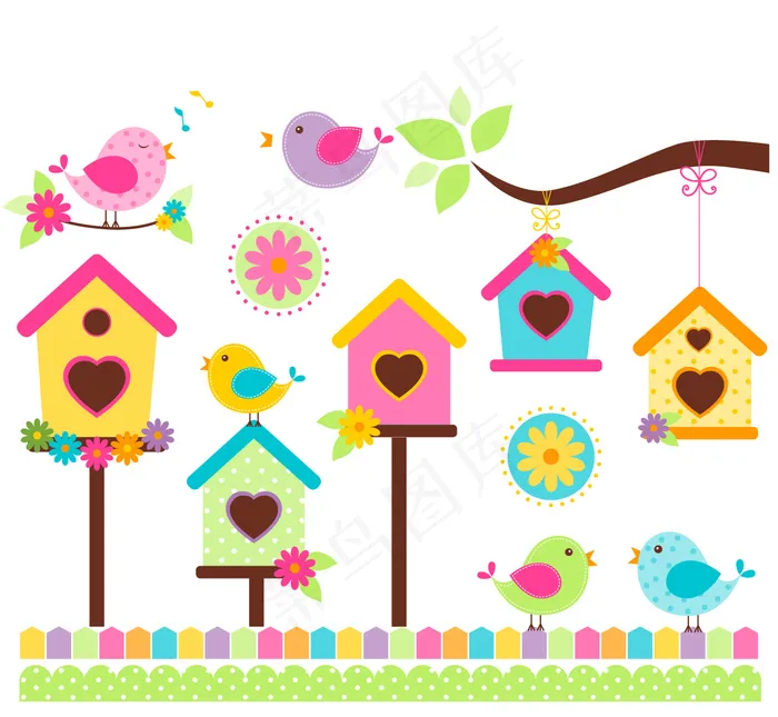 在五颜六色的风格ai矢量模版下载