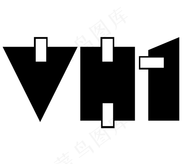 VH1 logo设计欣赏 VH1卫...ai矢量模版下载