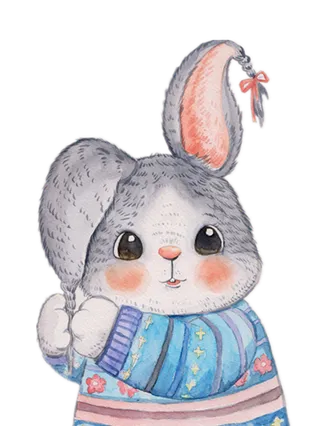 手绘可爱小兔子