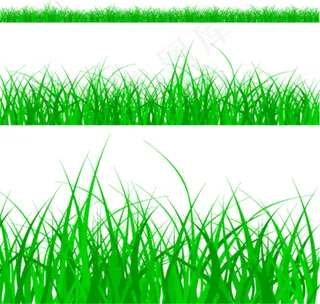 椰子树草丛矢量素材