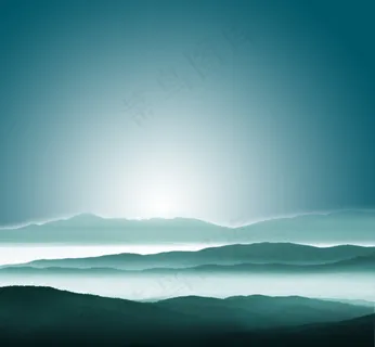 太阳初升云彩素材