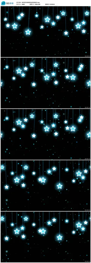 唯美星星LED视频大屏幕视频素材