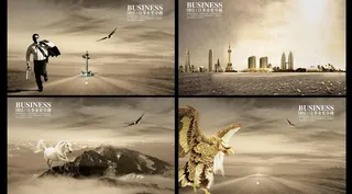 企业理念企业文化设计PSD素材