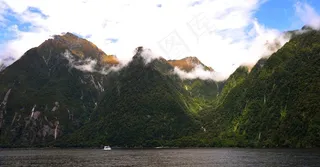 新西兰米佛峡湾美景图片