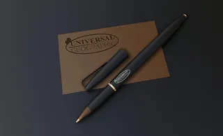 钢笔名片vi应用图片