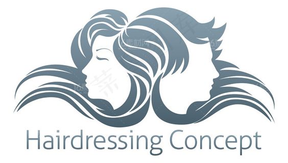 精美时尚剪发LOGO设计矢量素材