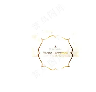 金色欧式典雅花纹边框图片