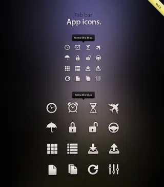 网页设计小图标 手机图标