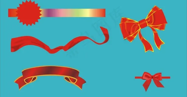 彩带矢量图图片