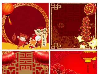 年货节主图直通车背景