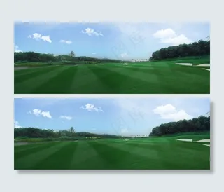高尔夫球场风景图片