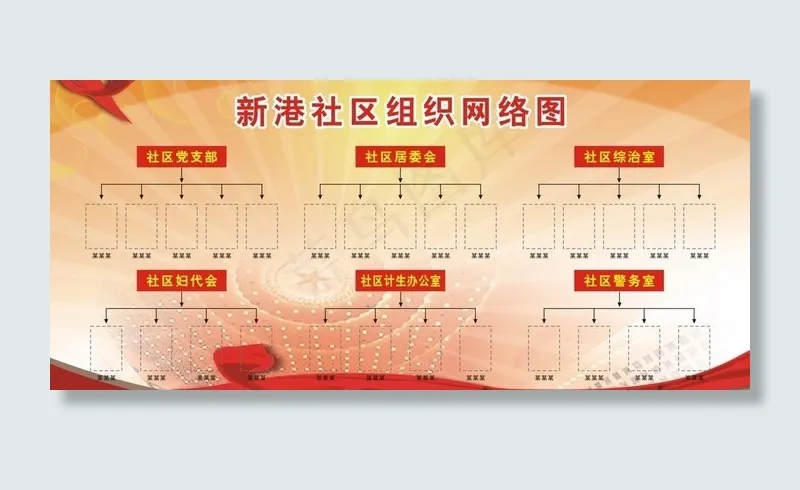 组织网络图图片cdr矢量模版下载