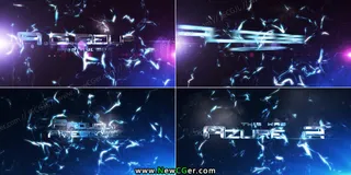 震撼的3D字幕版电影宣传预告片AE...