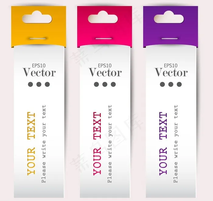 时尚吊牌图片ai矢量模版下载