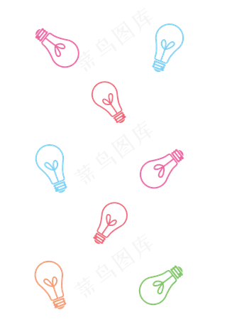 儿童节儿童彩色灯泡儿童节儿童彩色灯泡,免抠元素