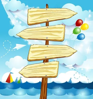 木纹指示牌公告牌图片