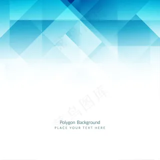 平面设计中的蓝多边形背景