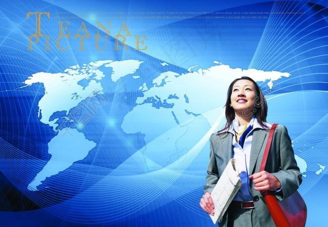 科技线条背景（背景未分层）图片