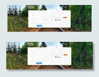 网页设计 网站注册页图片