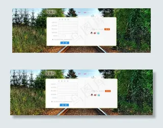 网页设计 网站注册页图片