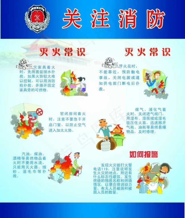 消防知识(4685X5512(DPI:100))psd模版下载