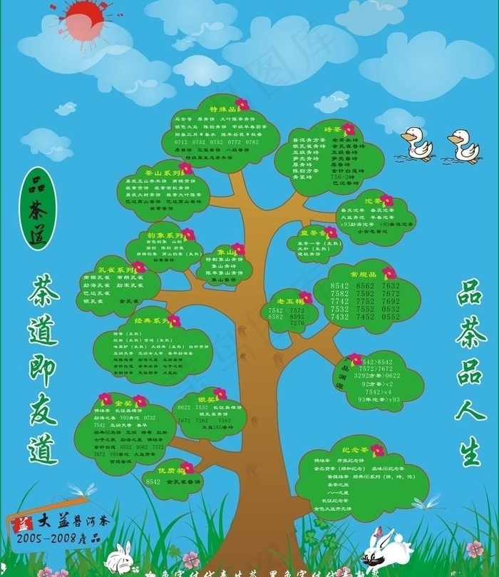茶饼图片cdr矢量模版下载