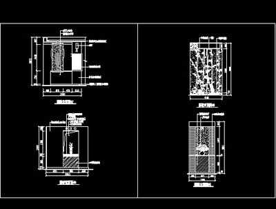 玄关，隔断装饰cad施工图23