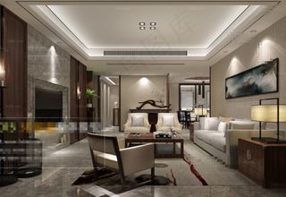 美式客厅设计素材