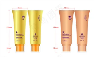 洁面膏软管设计图片