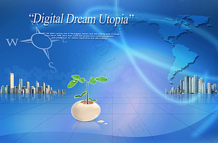 科技展板背景素材