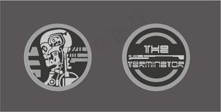 终结者 圆形铜板