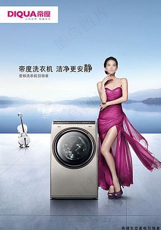 帝度洗衣机海报图片