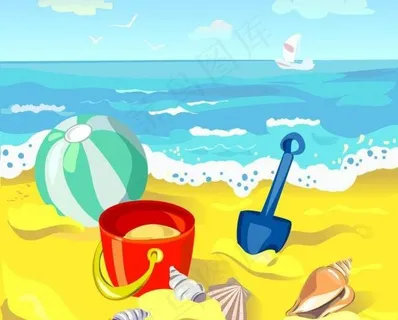 夏季热带度假背景图片