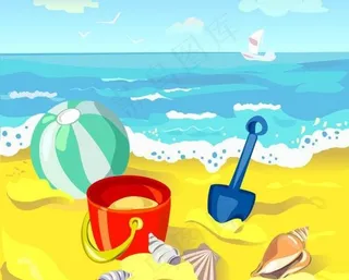 夏季热带度假背景图片