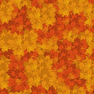秋天的落叶无缝背景
