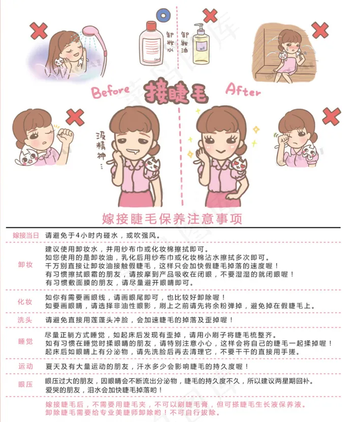 睫毛小卡背面