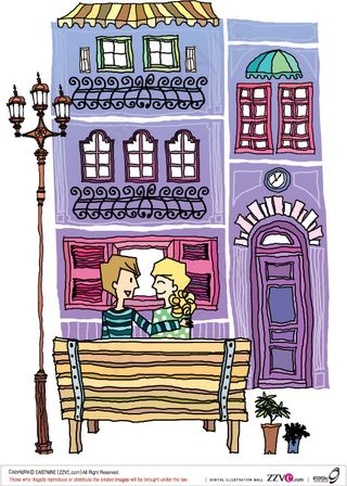 情人世界 两人世界 矢量 AI_1...