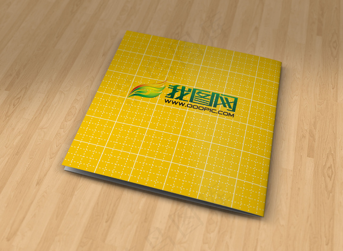 时尚方形画册多角度样机