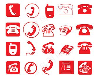 各种电话图标图片