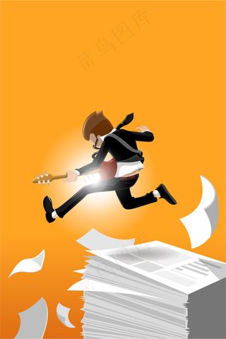 扁平化商务科技展板矢量背景