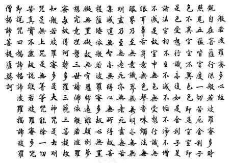 般若波罗蜜多心经图片