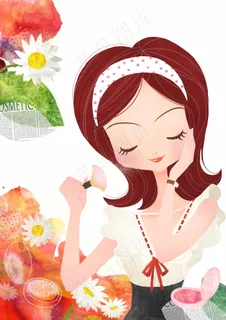 青春少女 卡通漫画 分层PSD_0... 青春少女 卡通漫画 分层PSD_0...