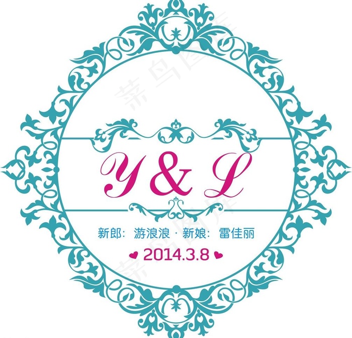 婚礼矢量素材 欧式图片cdr矢量模版下载