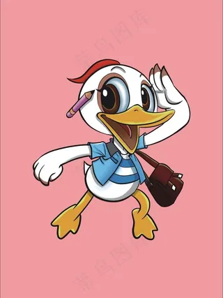 卡通鸭子